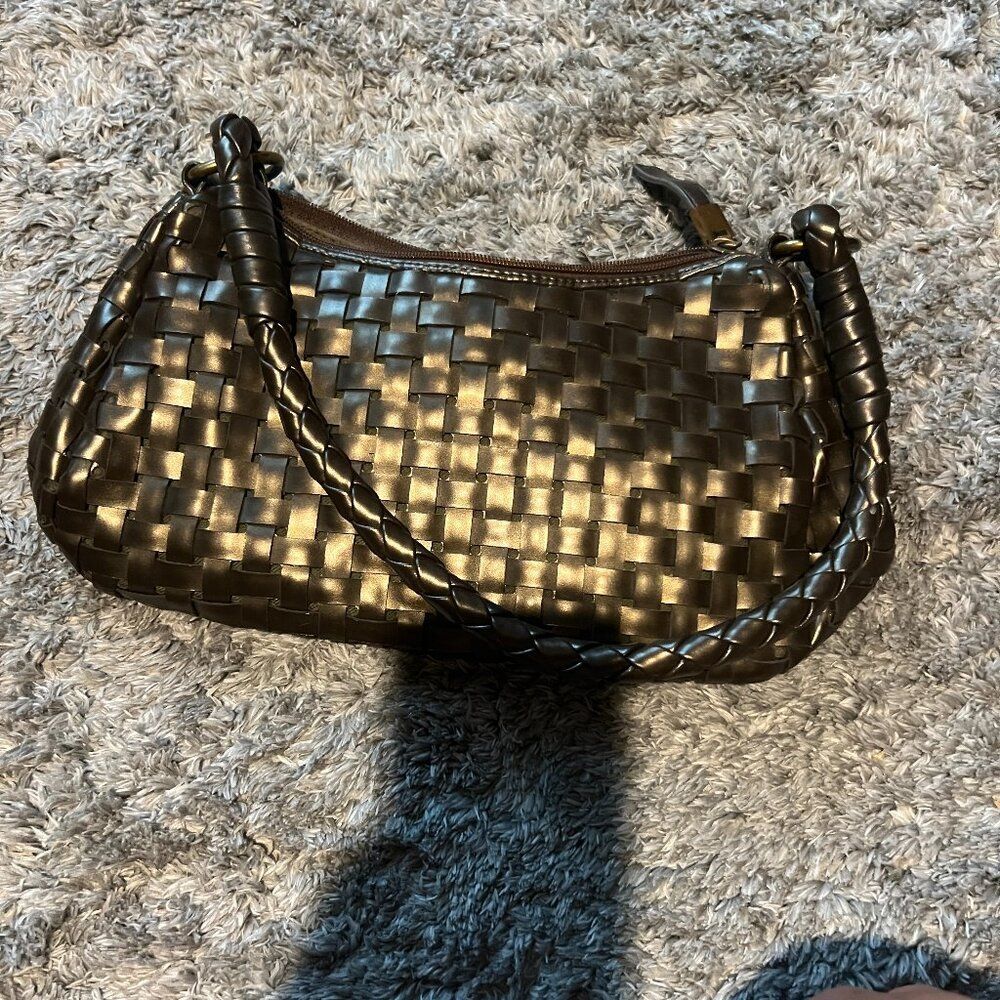 Nine West gold shoulder bag